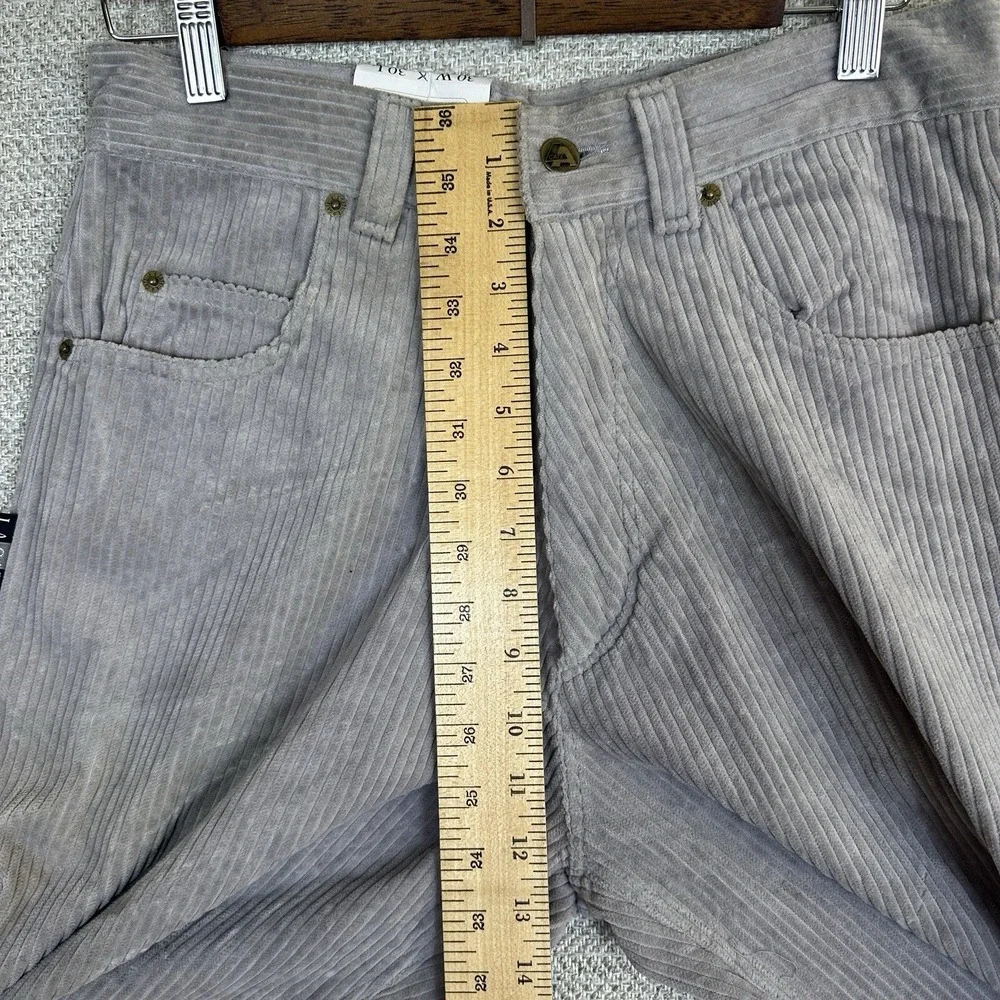 Vtg Y2K LA‎ GATE Wide Leg Baggy Corduroy Jeans Skate Grunge Hip Hop 30x29